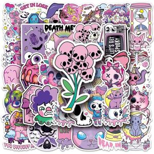Tianfu 50pcs "Indie Pastel Gothic Skull" Graffiti Vinyl Waterproof Stickers Fun and Fas Tianfu 50pcs "Indie Pastel Gothic Skull" Graffiti Vinyl Waterproof Stickers Fun and Fas