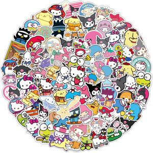 Tianfu 100Pcs Kawaii Cartoon Stickers for Water Bottles, Cute Vinyl Waterproof Anime St Tianfu 100Pcs Kawaii Cartoon Stickers for Water Bottles, Cute Vinyl Waterproof Anime St