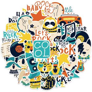 Tianfu Cool Rock Animal Stickers Kawaii Vinyl Waterproof Quote Cartoon Cute Stickers Wa Tianfu Cool Rock Animal Stickers Kawaii Vinyl Waterproof Quote Cartoon Cute Stickers Wa