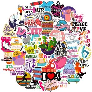 Tianfu 50Pcs Lose Weight Stickers Fitness Decals for Water Bottle Hydro Flask Laptop Lu Tianfu 50Pcs Lose Weight Stickers Fitness Decals for Water Bottle Hydro Flask Laptop Lu