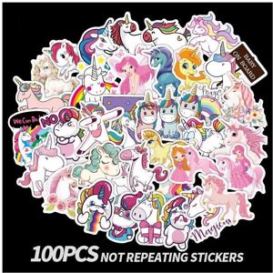 Tianfu 100pcs cute unicorn stickers waterproof vinyl cute funny stickers suitable for p Tianfu 100pcs cute unicorn stickers waterproof vinyl cute funny stickers suitable for p