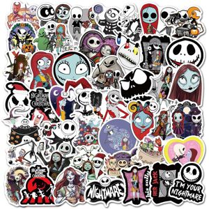 Tianfu Nightmare Before Christmas Halloween Stickers 50 Pack, Cute Vinyl Waterproof Dec Tianfu Nightmare Before Christmas Halloween Stickers 50 Pack, Cute Vinyl Waterproof Dec