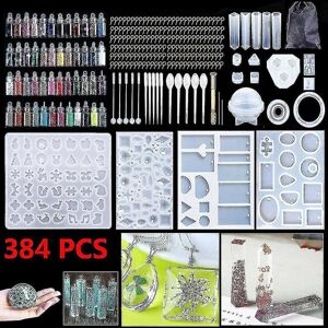 Unbranded 384 Pcs Resin Casting Epoxy Molds Silicone Jewelry Making Diy Craft Mould Kit Unbranded 384 Pcs Resin Casting Epoxy Molds Silicone Jewelry Making Diy Craft Mould Kit