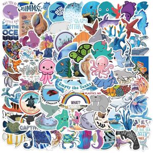 TIANCI Sea Animal Stickers - 100 PCS Waterproof for Laptop Suitcase DIY Vinyl Stickers TIANCI Sea Animal Stickers - 100 PCS Waterproof for Laptop Suitcase DIY Vinyl Stickers