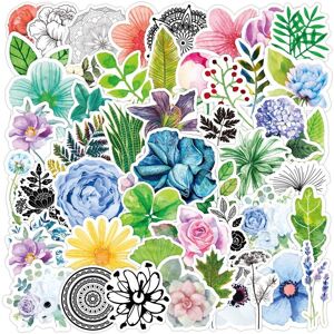 TIANCI 50 Pcs Plant and Flower Stickers Decals for Water Bottle Hydro Flask Laptop Lugg TIANCI 50 Pcs Plant and Flower Stickers Decals for Water Bottle Hydro Flask Laptop Lugg