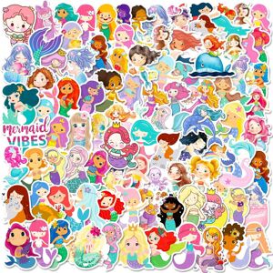 TIANCI 100PCS Cute Sea Mermaid stickers for kids,Cartoon Siren girl Stickers, Princess TIANCI 100PCS Cute Sea Mermaid stickers for kids,Cartoon Siren girl Stickers, Princess