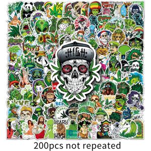 TIANCI 200 pieces of "Creative Trend Green Style" graffiti vinyl waterproof stickers fo TIANCI 200 pieces of "Creative Trend Green Style" graffiti vinyl waterproof stickers fo