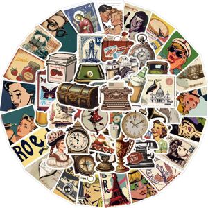 TIANCI 50vintage European and American stickers, laptop vinyl graffiti stickers, cuttin TIANCI 50vintage European and American stickers, laptop vinyl graffiti stickers, cuttin