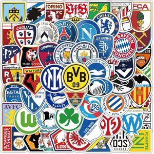 TIANCI 100 pieces of football team club stickers, water bottle waterproof vinyl sports TIANCI 100 pieces of football team club stickers, water bottle waterproof vinyl sports