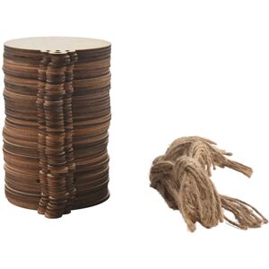 Torribaly 50pcs DIY Craft Wooden Round Bauble with 50pcs Twines to Paint, Unfinished Chris Torribaly 50pcs DIY Craft Wooden Round Bauble with 50pcs Twines to Paint, Unfinished Chris