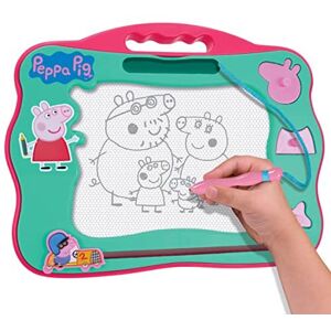Peppa Pig Travel Magnetic Scribbler pad with pen and 3 stamps, draw and erase wi Peppa Pig Travel Magnetic Scribbler pad with pen and 3 stamps, draw and erase wi