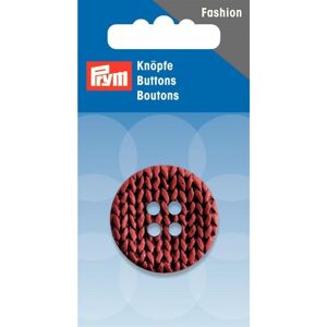 Prym Knitted Texture Buttons Terracotta - per pack Prym Knitted Texture Buttons Terracotta - per pack