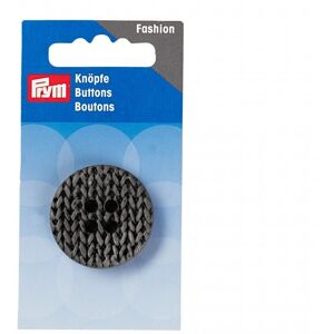 Prym Knitted Texture Buttons Anthracite Grey - per pack Prym Knitted Texture Buttons Anthracite Grey - per pack