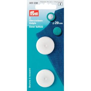 Prym White Plastic Cover Buttons - Pack of 50 Prym White Plastic Cover Buttons - Pack of 50