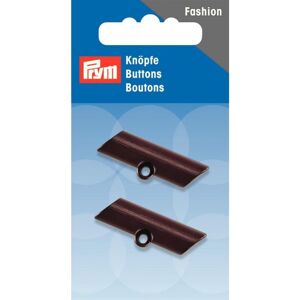 Prym Shank Toggle Buttons Brown - per pack of 2 Prym Shank Toggle Buttons Brown - per pack of 2