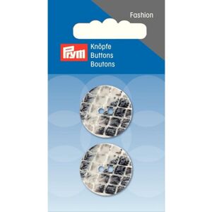 Prym Snake Round Buttons Grey - per pack of 2 Prym Snake Round Buttons Grey - per pack of 2