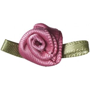 Gütermann Gutermann Satin Ribbon Roses Mid Pink - per pack of 10 Gütermann Gutermann Satin Ribbon Roses Mid Pink - per pack of 10