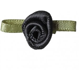 Gütermann Gutermann Satin Ribbon Roses Black - per pack of 10 Gütermann Gutermann Satin Ribbon Roses Black - per pack of 10