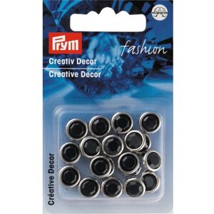 Prym Round Diamante Studs Black - per pack of 20 Prym Round Diamante Studs Black - per pack of 20