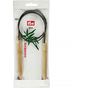 Prym Bamboo Circular Needles 80cm - each Prym Bamboo Circular Needles 80cm - each