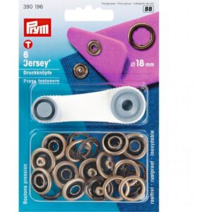 Prym Jersey Ring Snaps Press Fasteners Antique Brass - per pack of 6 Prym Jersey Ring Snaps Press Fasteners Antique Brass - per pack of 6