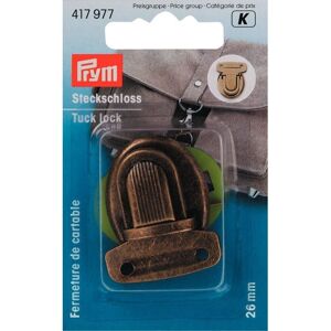 Prym Tuck Lock Bag Fastener Antique Brass - per pack Prym Tuck Lock Bag Fastener Antique Brass - per pack