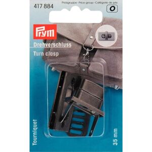 Prym Turn Bag Clasp Closure Antique Silver Brushed - per pack Prym Turn Bag Clasp Closure Antique Silver Brushed - per pack