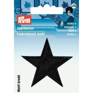 Prym Star Patch Motif Black - per pack of 2 Prym Star Patch Motif Black - per pack of 2