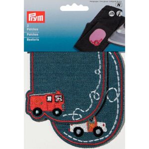 Prym Fire Engine Police Car Patches Multicoloured - per pack of 2 Prym Fire Engine Police Car Patches Multicoloured - per pack of 2