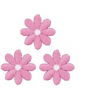 Prym Patch Motif Flowers Pink - per pack of 3 Prym Patch Motif Flowers Pink - per pack of 3