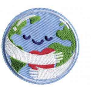Prym Recycled Plastic Patch Motif Globe Embraced - each Prym Recycled Plastic Patch Motif Globe Embraced - each