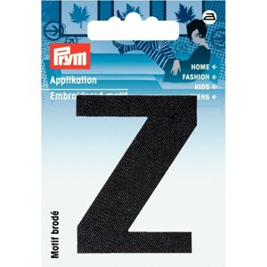 Prym Alphabet Letter Patch Motif Letter Z - Black - each Prym Alphabet Letter Patch Motif Letter Z - Black - each