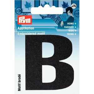 Prym Alphabet Letter Patch Motif Letter B - Black - each Prym Alphabet Letter Patch Motif Letter B - Black - each