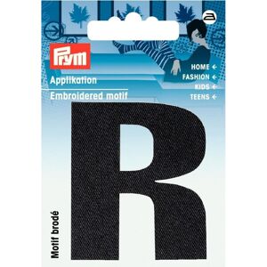 Prym R Black Alphabet Letter Patch - Dressmaking Prym R Black Alphabet Letter Patch - Dressmaking