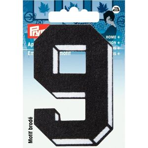 Prym Number Patch Motif Small Number 9 - Black - each Prym Number Patch Motif Small Number 9 - Black - each