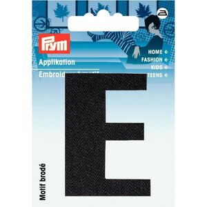 Prym Alphabet Letter Patch Motif Letter E - Black - each Prym Alphabet Letter Patch Motif Letter E - Black - each