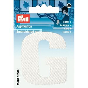Prym G White Embroidery Patch - Patch Prym G White Embroidery Patch - Patch