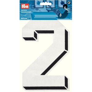 Prym Number Patch Motif Large Number 2 - White - each Prym Number Patch Motif Large Number 2 - White - each