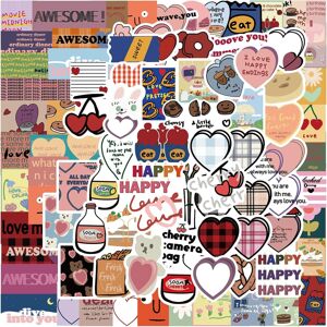 TIANCI Cute Aesthetic Stickers, Korean Small Art Decals, 90Pcs Vinyl Waterproof Sticker TIANCI Cute Aesthetic Stickers, Korean Small Art Decals, 90Pcs Vinyl Waterproof Sticker