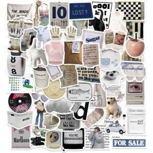 TIANCI Aesthetic Waterproof Laptop Stickers Decals 57 Pcs for Water Bottle Laptop Compu TIANCI Aesthetic Waterproof Laptop Stickers Decals 57 Pcs for Water Bottle Laptop Compu