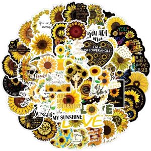 TIANCI Sunflower Aesthetic Stickers, You are My Sunshine Stickers, 50Pcs Vinyl Waterpro TIANCI Sunflower Aesthetic Stickers, You are My Sunshine Stickers, 50Pcs Vinyl Waterpro