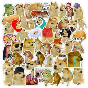 TIANCI 50pcs Funny Stickers,Dog Meme Decals Vinyl Waterproof for Adults Teens Laptop Wa TIANCI 50pcs Funny Stickers,Dog Meme Decals Vinyl Waterproof for Adults Teens Laptop Wa