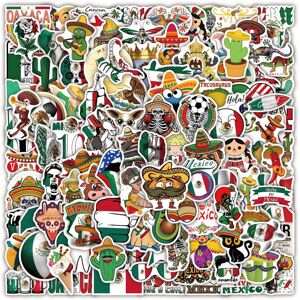 TIANCI 120pcs Mexican Stickers Hard Hat for Adult Skateboard,Cool Trendy Vinyl Waterpro TIANCI 120pcs Mexican Stickers Hard Hat for Adult Skateboard,Cool Trendy Vinyl Waterpro