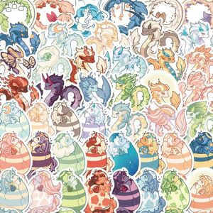 TIANCI Dragon Stickers 50 Pcs, Cartoon Vinyl Waterproof Sticker Decal Pack Perfect for TIANCI Dragon Stickers 50 Pcs, Cartoon Vinyl Waterproof Sticker Decal Pack Perfect for