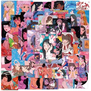 TIANCI Cute Anime Pink Girl Stickers 50pcs Sexy for Water Bottle Computer Hydroflask La TIANCI Cute Anime Pink Girl Stickers 50pcs Sexy for Water Bottle Computer Hydroflask La