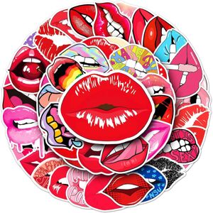 TIANCI 50 Pack Sexy Lips Stickers Water Bottles Laptop Car Phone Guitar Skateboard Scra TIANCI 50 Pack Sexy Lips Stickers Water Bottles Laptop Car Phone Guitar Skateboard Scra