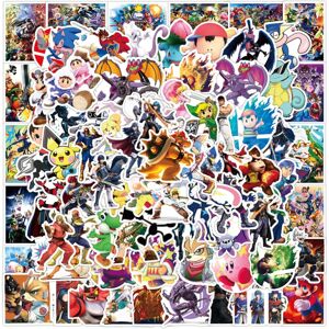 TIANCI 100pcs Game Super Smash Bro Stickers for Laptop, Cool Classic Cartoon Vinyl Deca TIANCI 100pcs Game Super Smash Bro Stickers for Laptop, Cool Classic Cartoon Vinyl Deca