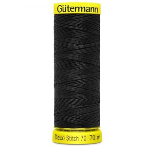 Gütermann Gutermann Deco Stitch 70 Thread 000 Black - 700 Metres - each Gütermann Gutermann Deco Stitch 70 Thread 000 Black - 700 Metres - each