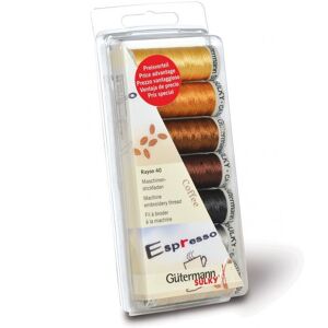 Gütermann Gutermann Embroidery Thread Box Coffee - 200 Metres - per pack of 7 Gütermann Gutermann Embroidery Thread Box Coffee - 200 Metres - per pack of 7