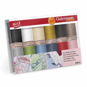Gütermann Gutermann Quilting Thread Set Assorted Colours - 200 Metres - per pack of 12 Gütermann Gutermann Quilting Thread Set Assorted Colours - 200 Metres - per pack of 12